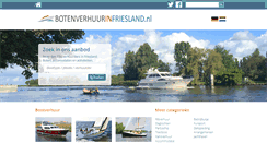 Desktop Screenshot of botenverhuurinfriesland.nl